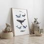 whales poster kids ocean gallery wall