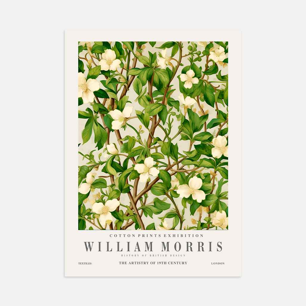William Morris Jasmine Pattern Poster